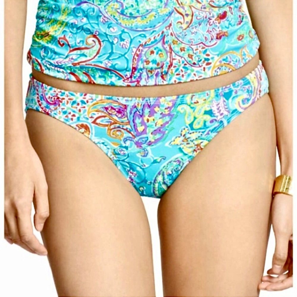 Ralph Lauren Sz 10 Paisley Hipster Bikini Bottom! NEW!